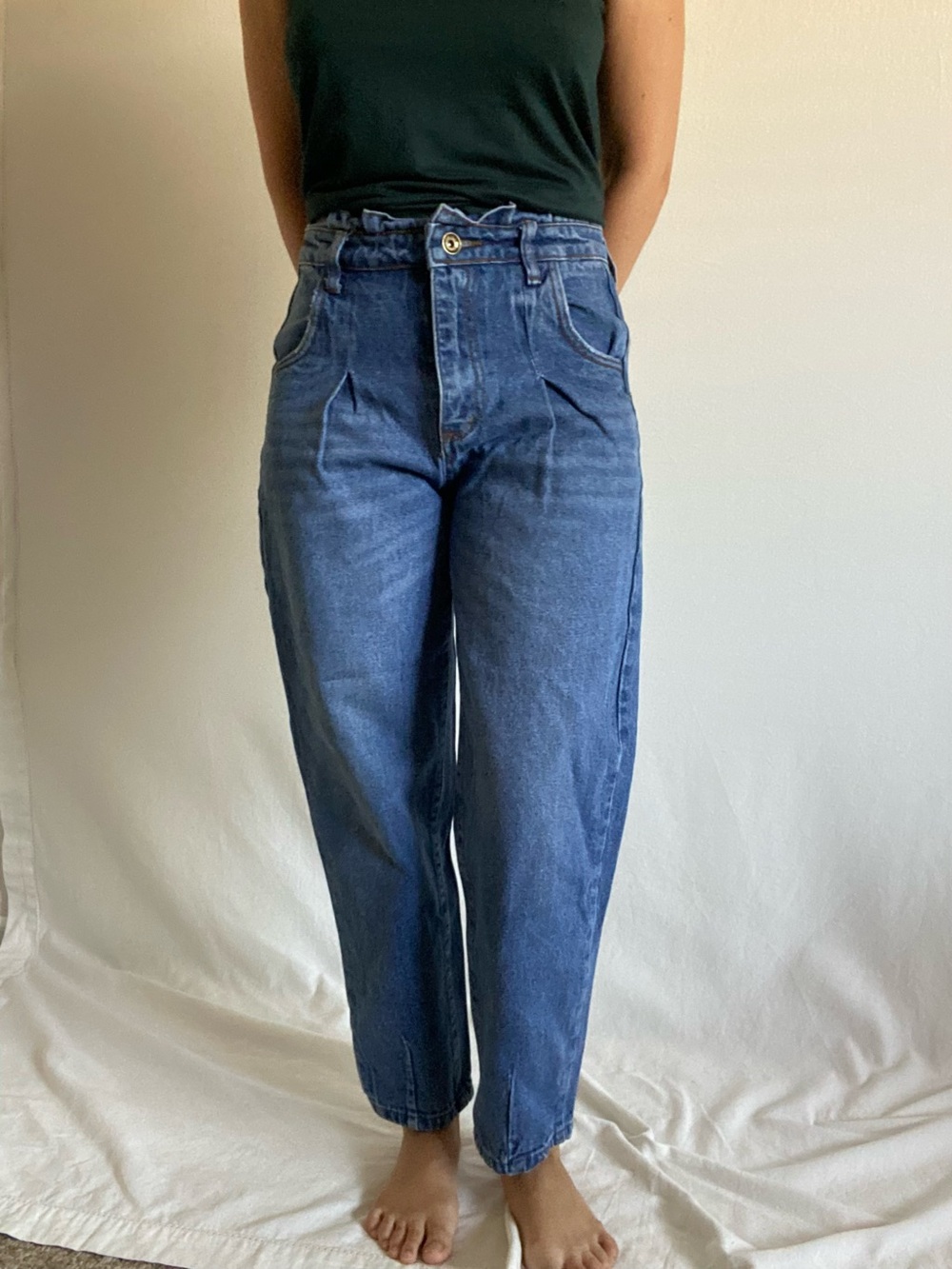 Barrel leg jeans size 5